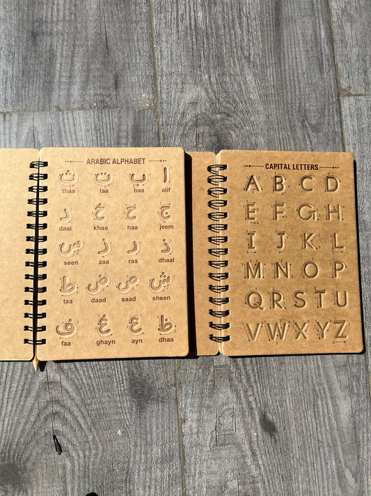 Grooved Tracing Kit(Reusable)English + Arabic