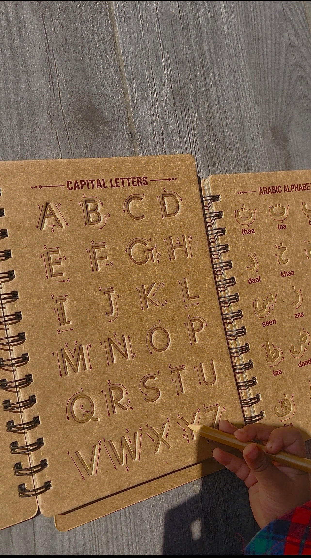 Grooved Tracing Kit(Reusable)English + Arabic